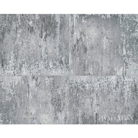AS CREATION Elements 3611-83 fekete rozsda kőmintás tapéta