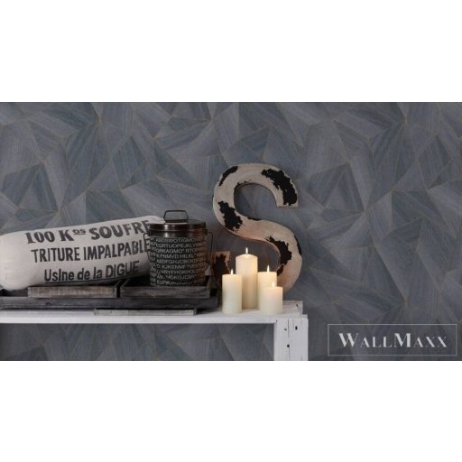 AS CREATION Elements 36133-3 fekete intarzia famintás tapéta