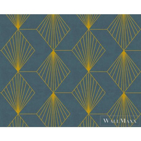 AS CREATION French Affair 36156-1 kék geometrikus grafikai tapéta
