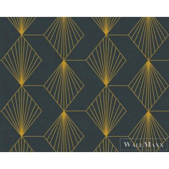   AS CREATION French Affair 36156-2 fekete geometrikus grafikai tapéta