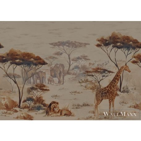 RASCH African Queen III 363685 barna szafari mintás Elegáns digitális panel