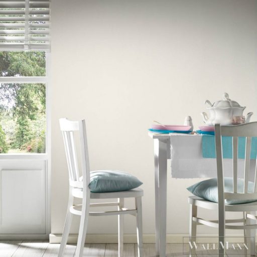 AS CREATION Attractive 2 36379-1 krémszínű, fehér Egyszínű Elegáns vlies tapéta