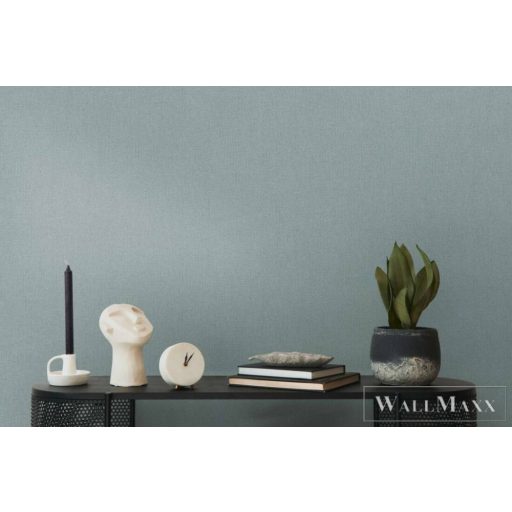 AS CREATION Pure Elegance 36379-6 zöld szövet uni tapéta