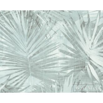   AS CREATION Attractive 2 36385-3 kék levél mintás elegáns tapéta