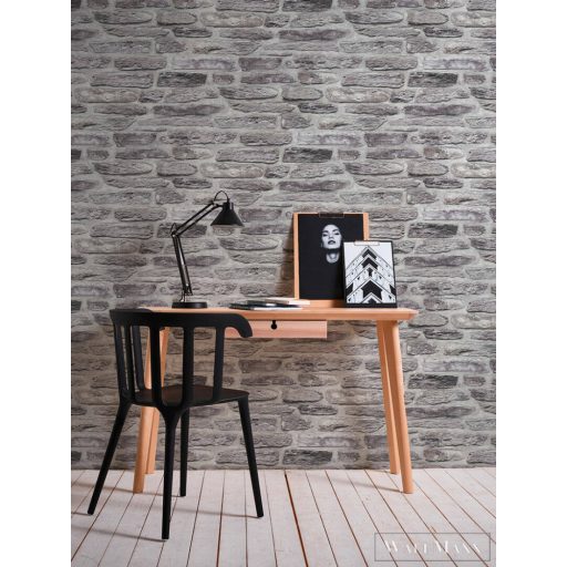 AS CREATION 36478-1 szabálytalan szürke tégla mintás tapéta