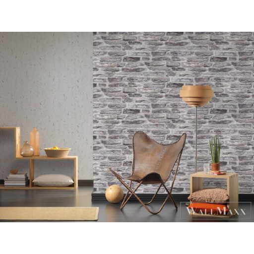 AS CREATION 36478-1 szabálytalan szürke tégla mintás tapéta
