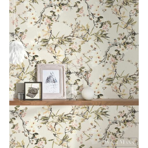 AS CREATION StyleGuide Nature 2027 36498-2 bézs virágos klasszikus tapéta