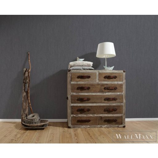 AS CREATION Black is Beautiful 36500-1 sötét csíkos modern tapéta