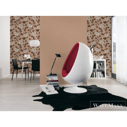 AS CREATION 36696-3 barna enyhe textil mintás egyszinű tapéta