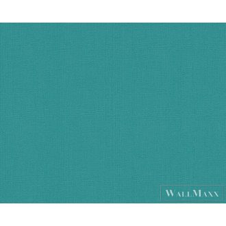 AS CREATION 36696-5 türkiz textil hatású tapéta