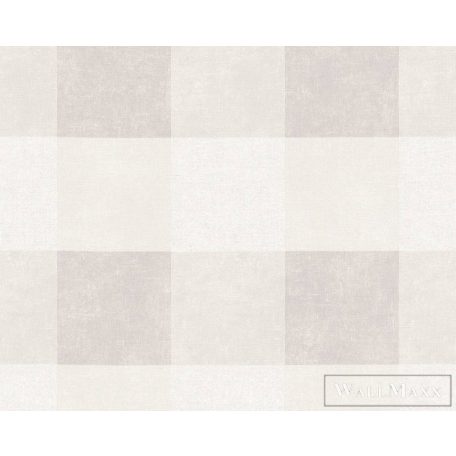 AS CREATION 36715-1 szürke/fehér kockás tapéta