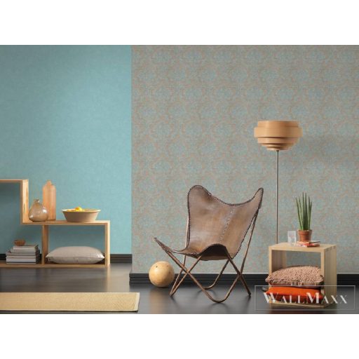 AS CREATION 36716-4 barna/türkiz tapéta