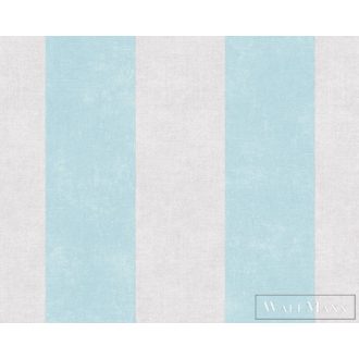 AS CREATION 36718-3 világos kék szürke csíkos tapéta