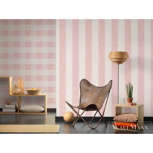 AS CREATION 36718-4 rózsaszín csíkos tapéta