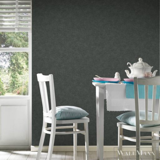 AS Creation Desert Lodge 3672-19 fekete Textil mintás Design vlies tapéta