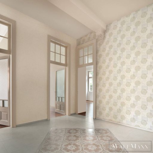 AS CREATION Character 36777-6 bézs textil mintás tapéta