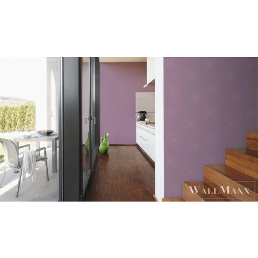 AS CREATION 36784-2 lila színárnyalat fémhatású dekor