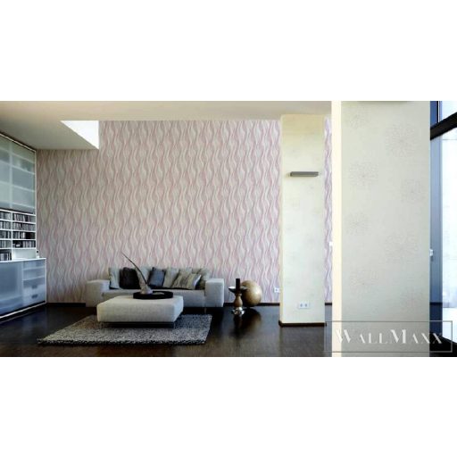 AS CREATION 36784-3 fehér alap-fémesen ezüstös díszítés