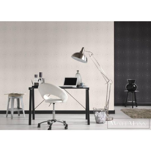 AS CREATION 36785-2 grafikai 3d hatású minta,halvány krém alap