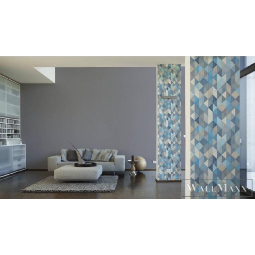 AS CREATION 36786-3 kék-zöld-szürke-beige 3D hatás