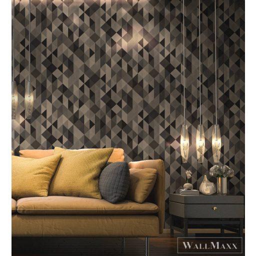 AS CREATION 36786-4 barna-szürke-arany színárnyalatok