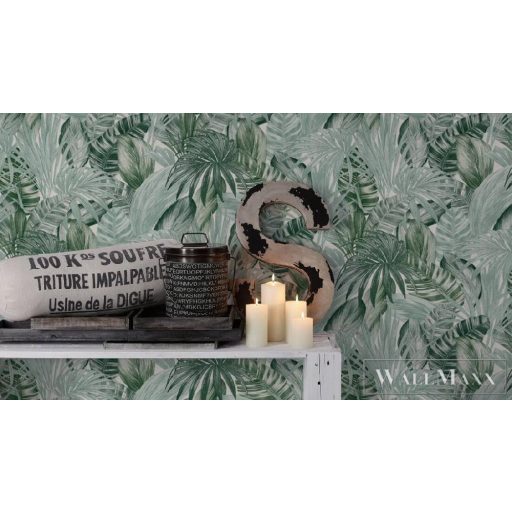 AS CREATION 36820-1 zöld színárnyalatú vad növények