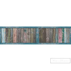   AS CREATION Only Borders 36860-1 kék kerítés mintás modern bordűr