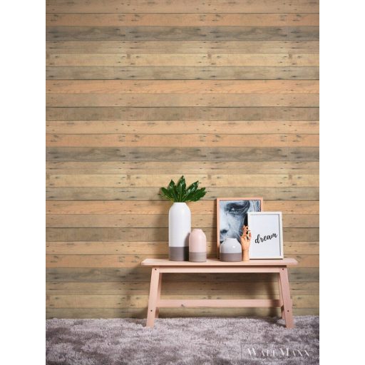 AS CREATION 36870-1 vízszintes osztású deszka mintás tapéta