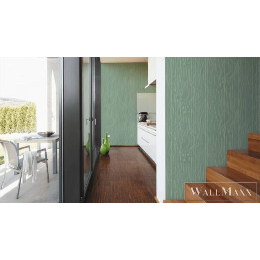 AS CREATION Emotion Graphic 2021 36878-5 zöld grafikus tapéta