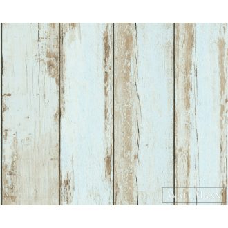   AS CREATION 36893-3 kékes,barna függőleges deszkamintás tapéta