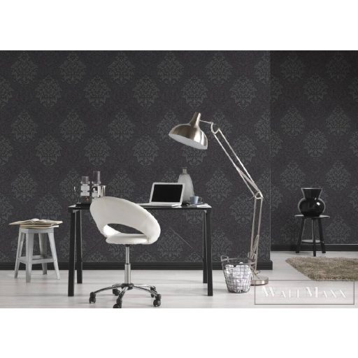 AS CREATION 36898-4 sötét szürke barokk minta