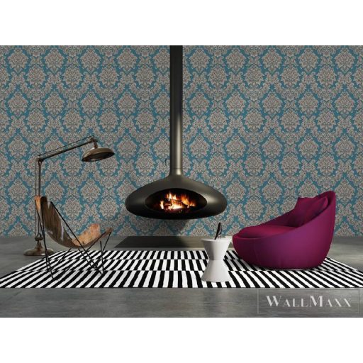 AS CREATION 36898-5 zöld barokk mintás tapéta