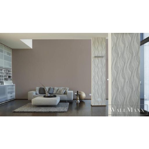 AS CREATION 3690-31 taupe színű tapéta, minta nélküli felület