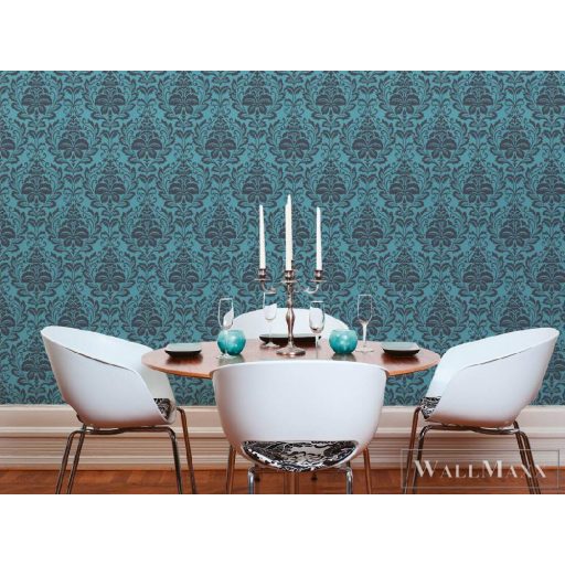 AS CREATION ATTRAKTIVE 36910-5 KÉK BAROKKOS TAPÉTA