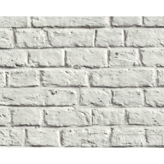 AS CREATION 36912-2 szürke, fehér téglaminta