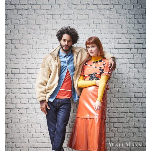 AS CREATION 36912-2 szürke, fehér téglaminta