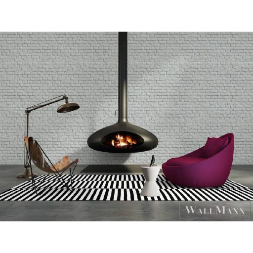 AS CREATION 36912-4 3d hatású szürke téglamintás tapéta