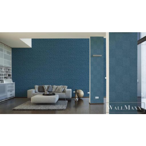 AS CREATION 36926-4 kék rombusz / kocka minta