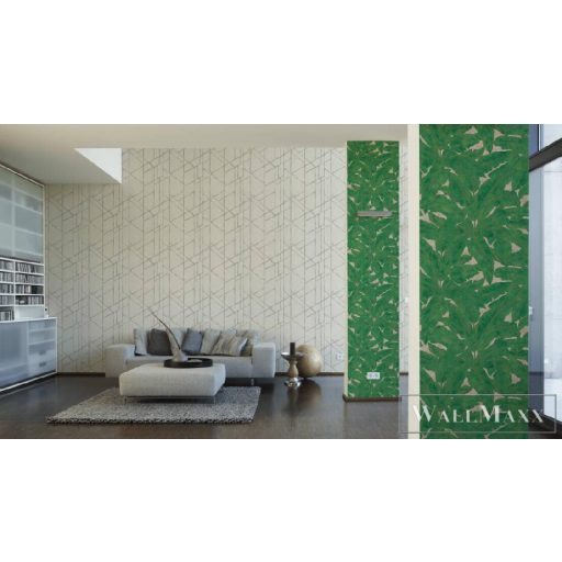 AS CREATION 36927-3 zöld pálmalevél mintás tapéta