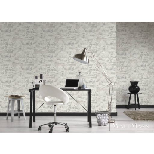 AS CREATION Elements II 3692-93 szürke tégla térhatású tapéta