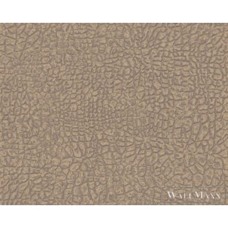   AS CREATION Absolutely Chic 36970-1 bőrhatású tapéta, taupe, szürke,minimális arany