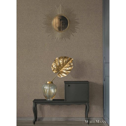AS CREATION Absolutely Chic 36970-1 bőrhatású tapéta, taupe, szürke,minimális arany