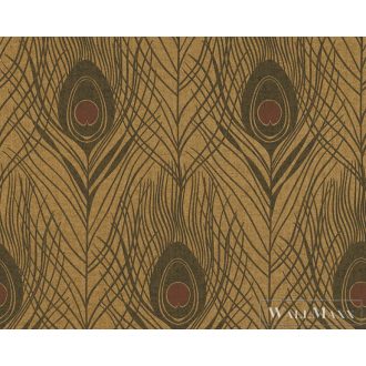 AS CREATION 36971-8 arany-barna pávatollak