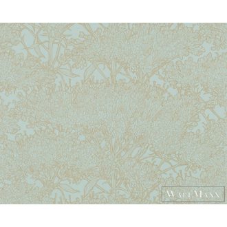   AS CREATION 36972-2 kontrasztos növények,kékeszöld színárnyalatú tapéta