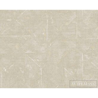   AS CREATION 36974-6 taupe színárnyalat, minimális arany díszítéssel