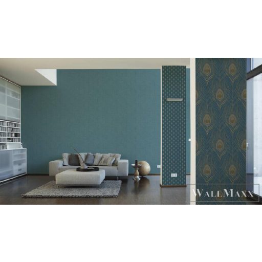 AS CREATION 36976-3 kék szövet mintás minőségi tapéta,Architect paper