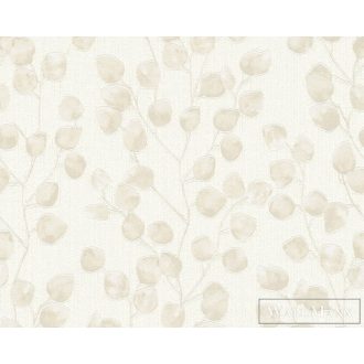 AS CREATION 37005-3 beige-krém árnyalatú levelek