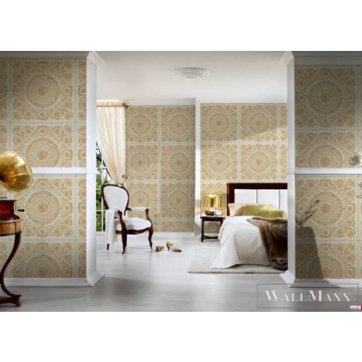 AS CREATION VERSACE 4 TAPÉTA 37055-2 Arany beige krém