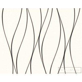 AS CREATION 3713-17 fehér alapon vonal dekor