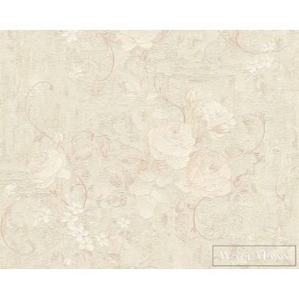 AS CREATION ROMANTICO 2022 37224-4 BÉZS VIRÁGOS TAPÉTA